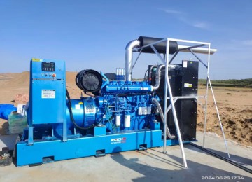 潍柴500千瓦发电机组 野外施工