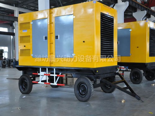 300KW移动拖车发电机组